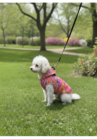 Patilinka Kedi Köpek Kışlık Kıyafet Gökkuşağı Pembe Yağmurluk
