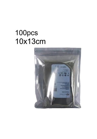 Sones 100 Adet / Paket 10x13cm Anti-statik Koruma Çantası Sabit Disk Yalıtım Çantası Elektronik Plastik Anakart Paketleme Çantası Diğer