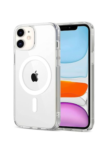 Iphone 11 Uyumlu Magsafe Kablosuz Şarj Özellikli Şeffaf Kılıf