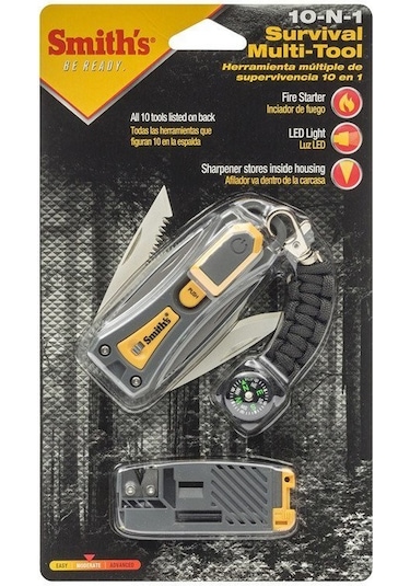 Smıths 10-N-1 Survıval Multı-Tool   Bıley Aparat