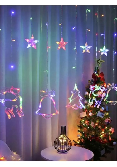 Kıosk U Sasi Ren Geyiği Çan Çam Ağacı Işıklandırma 187476113 Çoklu Renk