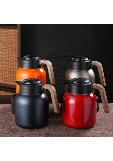 Suntek Yalıtımlı Paslanmaz Çelik Kahve Sürahisi Kırmızı