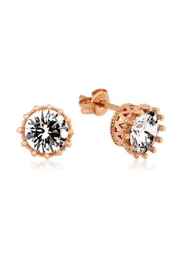 Ervanur Gümüş Tırnaklı Tek Taş Çivili Küpe