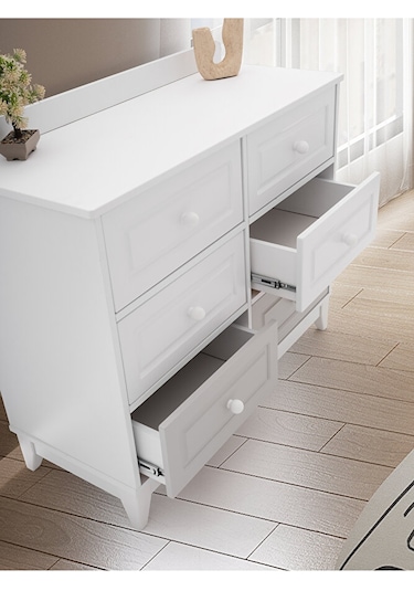 Aymini Lorena 4 Kapılı Bebek Odası Takımı Ahşap  -  Beyaz