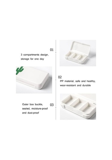 Tongxida Bosphorusboutique Taşınabilir Nem Mühürlü Kutu Küçük İlaç Günlük Geçirmez 3 Ek Flamingo Flamingo