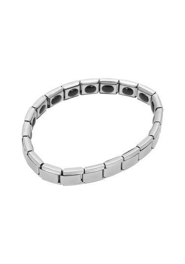 Tenfowee Titanium Çelik Manyetik Bileklik Gümüş - Kas Gerilimini Azaltır, Kan Akışını Ve Uyku Kalitesini İyileştirir - Moda Stili Günlük Kıyafetlere Uyum Sağlar Silver