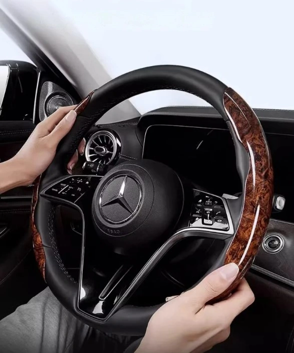 Ahşap Tasarımlı Direksiyon Simidi Koruma Kılıfı 2 Li 4490