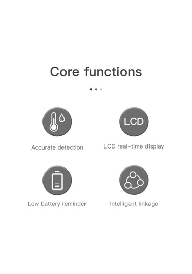 Geeroyoo Tuya Akıllı Zigbee Sıcaklık Ve Nem Sensörü Zeka Sahnesi Gerçek Zamanlı Algılama Termometresi