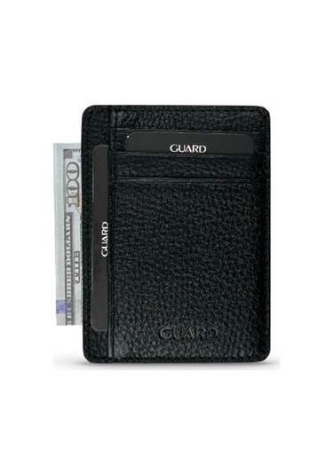 5330 Model Hakiki Deri Kartlık Siyah Renk Çok Renkli