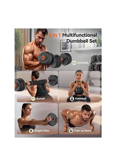 Ciwaa Çok Amaçlı Cement Dambıl Seti 34 Kg Barbell Dambıl Çaydanlık