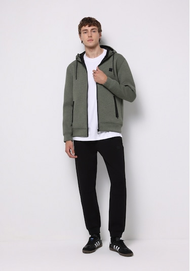 Colins Regular Fit Orta Bel Düz Erkek Siyah Eşofman Altı Cl1075397 Q1.v1 Blk Siyah