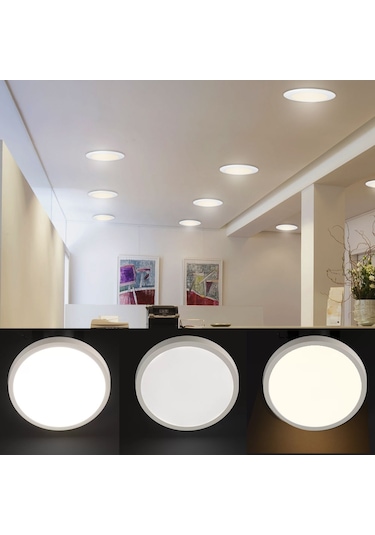 Maxled 12w Yuvarlak Sıva Üstü Led Panel 6500k Beyaz