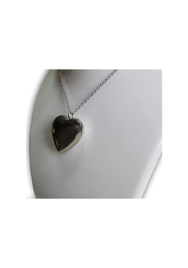 Uzel Çelik Paslanmaz Kararmaz Kalp Şık Zarif Kolye