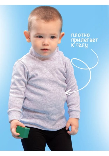 Kaktus Ribliy Bilekli Çocuk Düğmeli Balıkçı Yaka Kazak 59123333 Gri