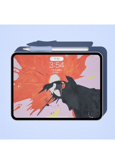 Apple Pencil 1-2 Nesil Pro Usb-c Uyumlu Soft Yumuşak Silikon Kalem Tutucu Zarif Ve Rahat Kullanım Lavanta