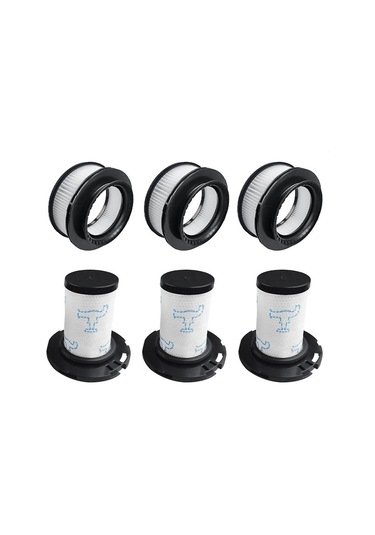 Zr00907/zr009008/rh98xx/99xx Elektrikli Süpürgelerin Ön Ve Arka Kısımları İçin 6 Adet Yedek Hepa Filtresi