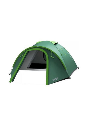 Husky Bizon Plus 4 Kişilik 3 Mevsim Kamp Çadırı Yeşil