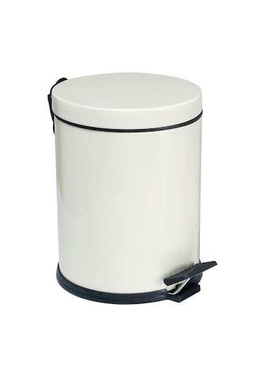 Zethome Beyaz Dörtlü Banyo Seti (çöp Kovası-fırça-sabunluk-diş Fı Beyaz