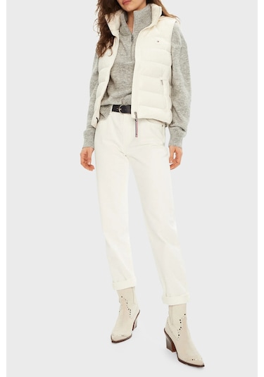 Tommy Hilfiger Bayan Yelek Ww0ww43773 Z00 Açık Bej Açık Bej