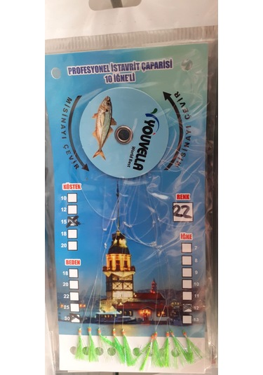 Çapari İstavrit Kolay Açılır 10 İğne - Renk 22