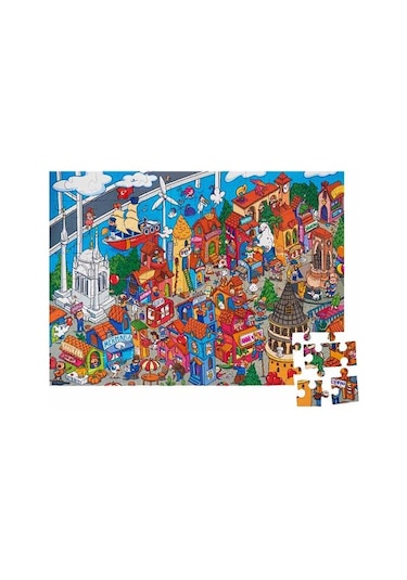 +5 Yaş Istanbul Puzzle 96 Parça (Eolo Yayınları)