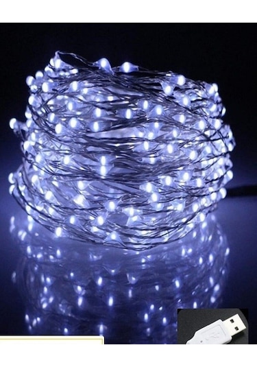 Hidz Peri Led Işık 3 Metre Usb Girişli Beyaz