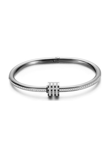 Gümüş Kadın's Bileklik Solmayan Paslanmaz Çelik Bileklik Moda Mücevher Altın Gümüş