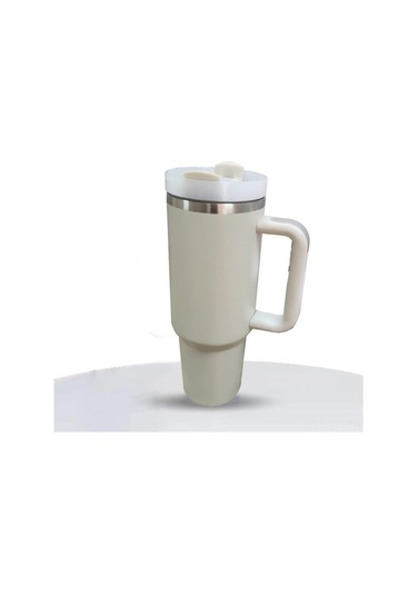 Pazly 40oz Çift Vakumlu Paslanmaz Çelik Termos - Seyahat, Buzlu/sıcak İçecek, Sap Ve Pipetli