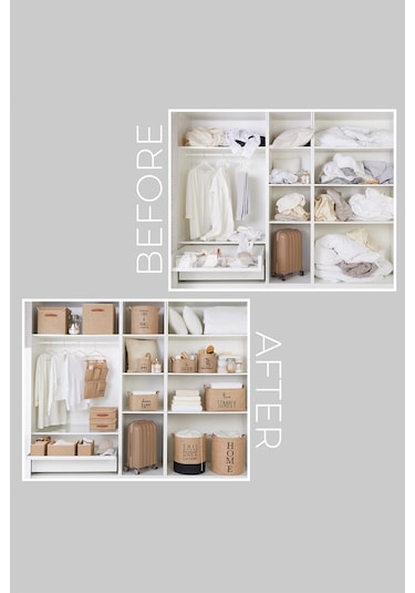 Ocean Home Textile 6'lı Jüt Sepet Set