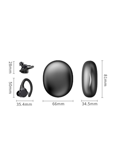 Prestigegoods Ax9 Tws Bluetooth 5.2 Kablosuz Kulaklık - 10 Saat Müzik - Ipx6 Su Geçirmez - 3d Bass