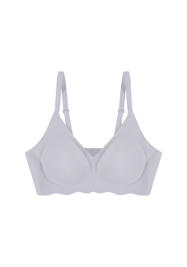 Balensiz Lazer Dikişsiz Görünmez Çıkarılabilir Pedli Sütyen Mavi