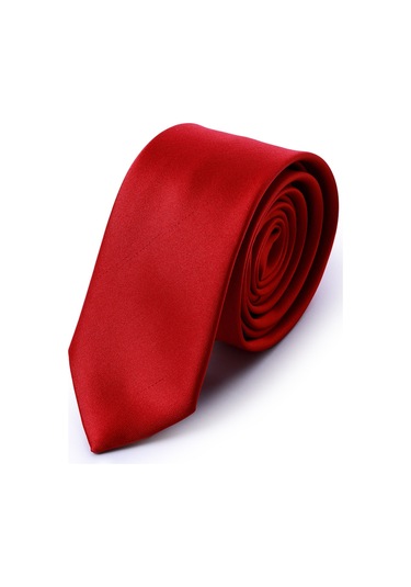 Kırmızı Düz Klasik Micro Kravat 261810Etc003 017 Kırmızı