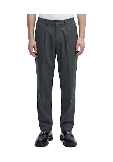 Regular Fit Yüksek Bel Erkek Kumaş Pantolon Gabriel Füme