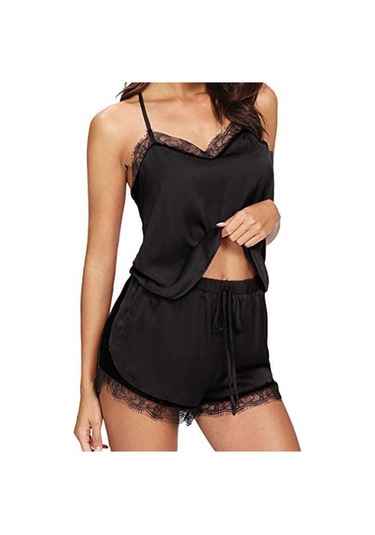 Mavi Kadın Kolsuz Askı Gecelikler Pijama Pijama Takımı Kadın İç Giyim Zh Mavi