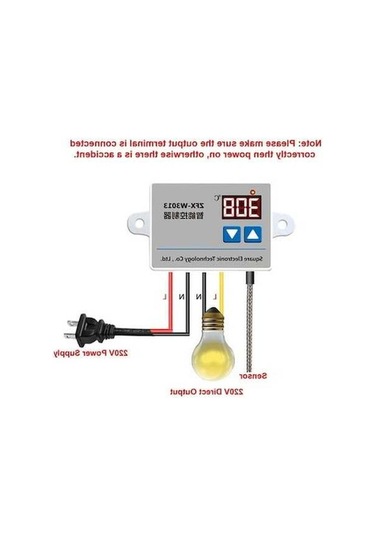 Flybuy Zfx-w3013 Dijital Mikrobilgisayar Termostat, 0-999 Sıcaklık Kontrolü, Kuluçka Ve Dondurucu İçin Mini Termostat
