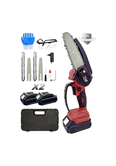 Moonshop 128 Vf 12 Ah Çift Bataryalı Şarjlı El Testeresi Çift Pal