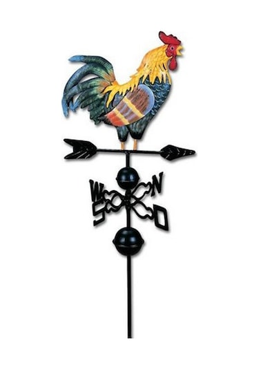 Suntek 47 '' Avrupa Metal Boyalı Horoz Rüzgar Gülü Yön Burcu