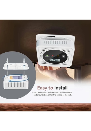 Willowhaven 2 Adet Duman Ve Karbonmonoksit Dedektörü Pil İle Çalışan Dijital Ekranlı Çift Sensörlü