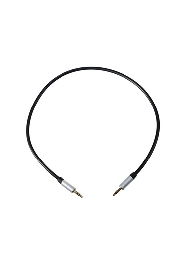 Monyee 0.5m Siyah 3.5mm Altın Kaplama Ses Kablosu - Araç Aux, Bilgisayar, Telefon Ve Hoparlör İçin Enameli Bakır Telleden Pvc Kablo