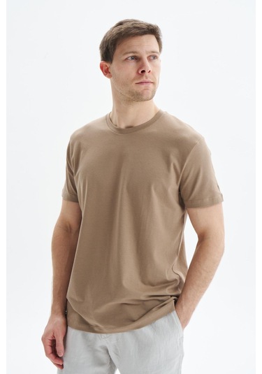 Arma Erkek Regular Fit Basic Süprem Bisiklet Yaka Tişört Y29344472002 Gri-bej G8 Gri