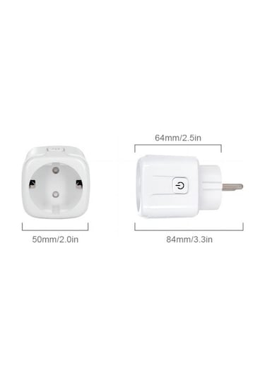 Ulzyvf Wifi Akıllı Soket 16a/20a, Cep Telefonu Zamanlama, Uzaktan Kumandalı Akıllı Ev Soketi