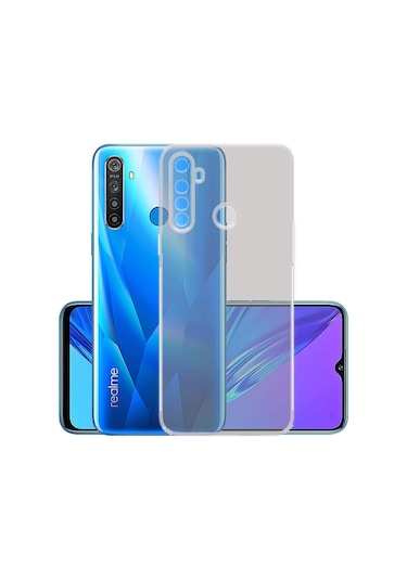 Kvy Realme 5i Kamera Korumalı Süper Silikon Kılıf