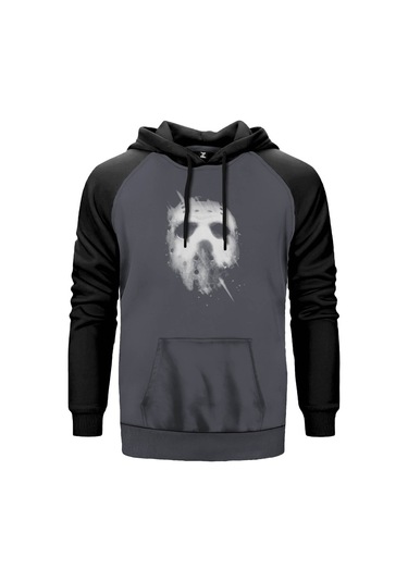 Friday The 13Th Gri Reglan Kol Unisex Sweatshirt Hoodie Gri