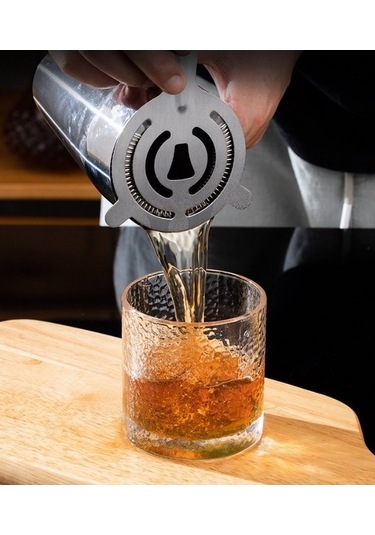 Maoyaya Lichen 4 Parça Paslanmaz Çelik Mikser Seti, Bar & Kokteyl Hazırlama Seti