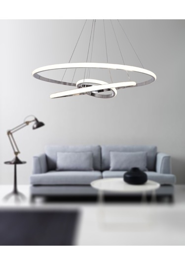 Tt300-3 Kr Tt Aydınlatma 3 Lü Krom Kaplama Sarı Işık Led Aviz Krom