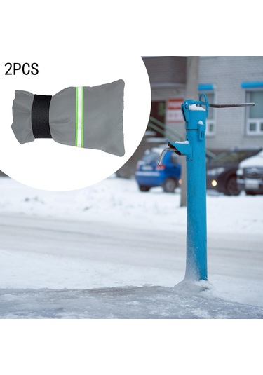 Suntek 2 Adet Dış Mekan Musluk Kapağı Çorapları Bahçe Kapakları Gri