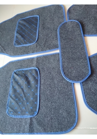 Sangyong Uyumlu Kırmızı Kapitone Topuk Destekli Oto Halı Paspas