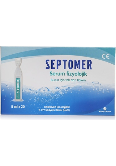 Septomer Serum Fizyolojik 5ML X 20 Flakon Spt-772252