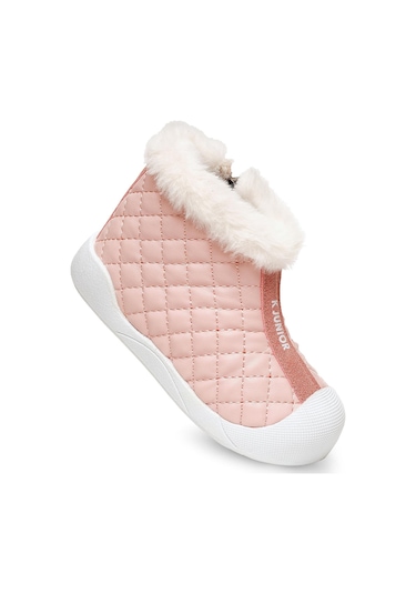 Kaptan Junior Kız Bebek Çocuk Botu Ortopedik İlkadım Kaymaz Taban Bmlk 650 Pembe