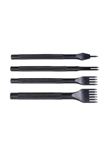 Trendooze Zımbalar Seti Sanatları Punch Prong El Dikiş Deri Delik Aracı Adet 6 4 4 3mm 2 1 Ap
